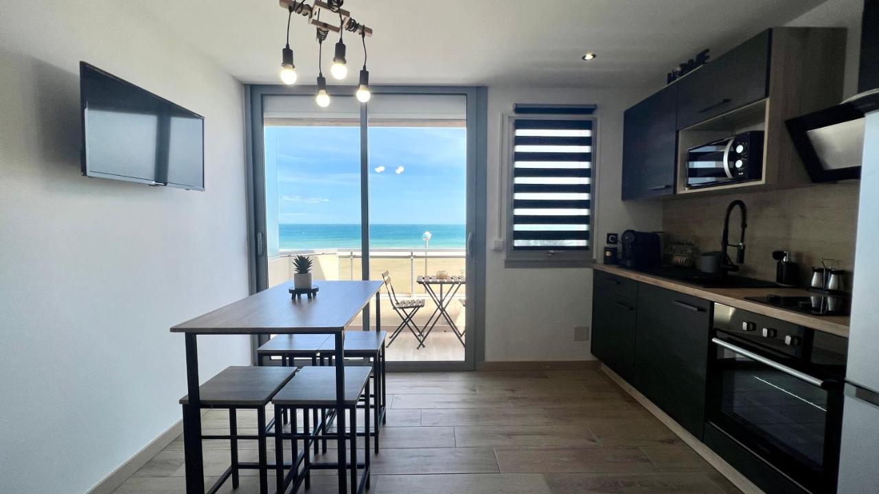 Appartement Cosy, Vue Mer Avec Parking Privatif Canet-en-Roussillon Exterior foto
